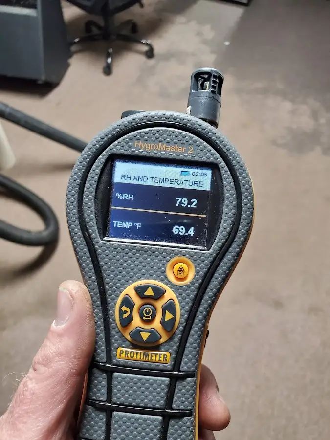 Moisture meter humidity assessment for Mold Remediation & Removal in Stanford